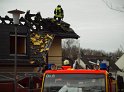 Dachstuhlbrand Koeln Bocklemuend Untere Dorfstr P164